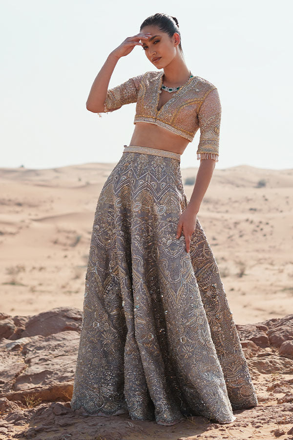 Grey Pink Bridal