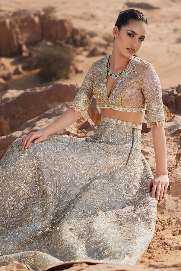 Grey Pink Bridal